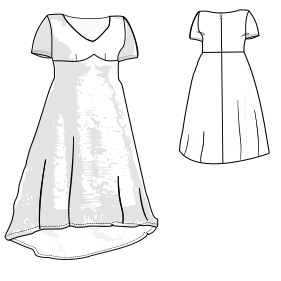 Fashion sewing patterns for LADIES Dresses Dress 7413